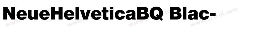 NeueHelveticaBQ Blac字体转换